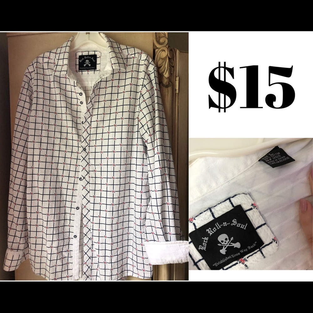 Rock Roll N Soul Button Down